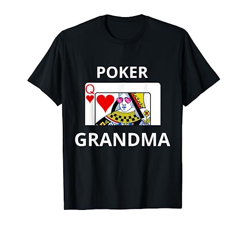Cool Queen of Hearts - Juego de cartas de póquer para abuela, regalo divertido Camiseta