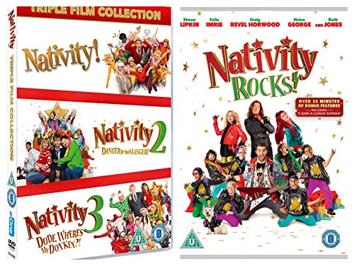 Nativity 1-4 Complete Collection DVD - Nativity 1,Nativity 2:Danger in the Manger!,Nativity 3: Dude,Where's My Donkey?!,Nativity Rocks DVD