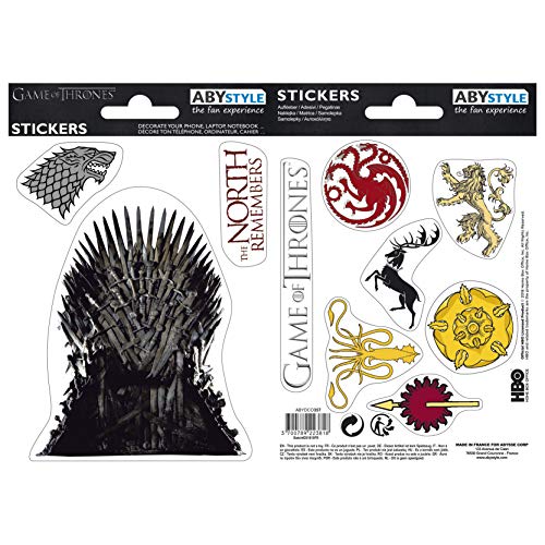 ABYSTYLE - Game of Thrones - Stickers - 16x11cm - Stark/Sigils