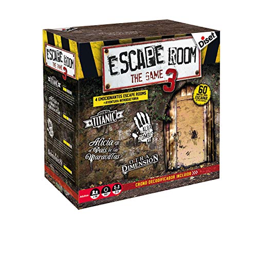 Diset - Escape Room the game 3, Juego de mesa adulto a partir de 16 años