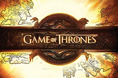 Grupo Erik Editores Game of Thrones Logo Poster, Madera, Multicolor, 91.5x61x0.02 cm
