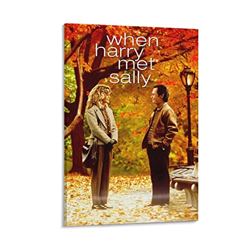 1989 American Romantic Comedy Film When Harry Met Sally Poster Decoración para el hogar, póster para colgar en la pared, impresión para dormitorio, pintura decorativa, carteles para habitación
